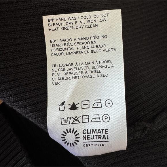 Reformation Myrtle Cotton Sweater Vest Black - Picture 11 of 13